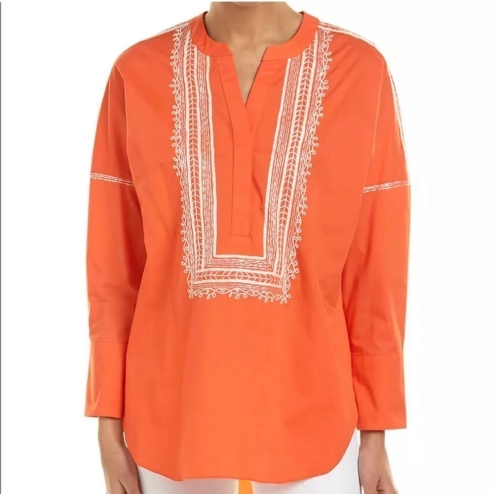 NWT Natori Boho Cayenne Embroidered Tunic Top